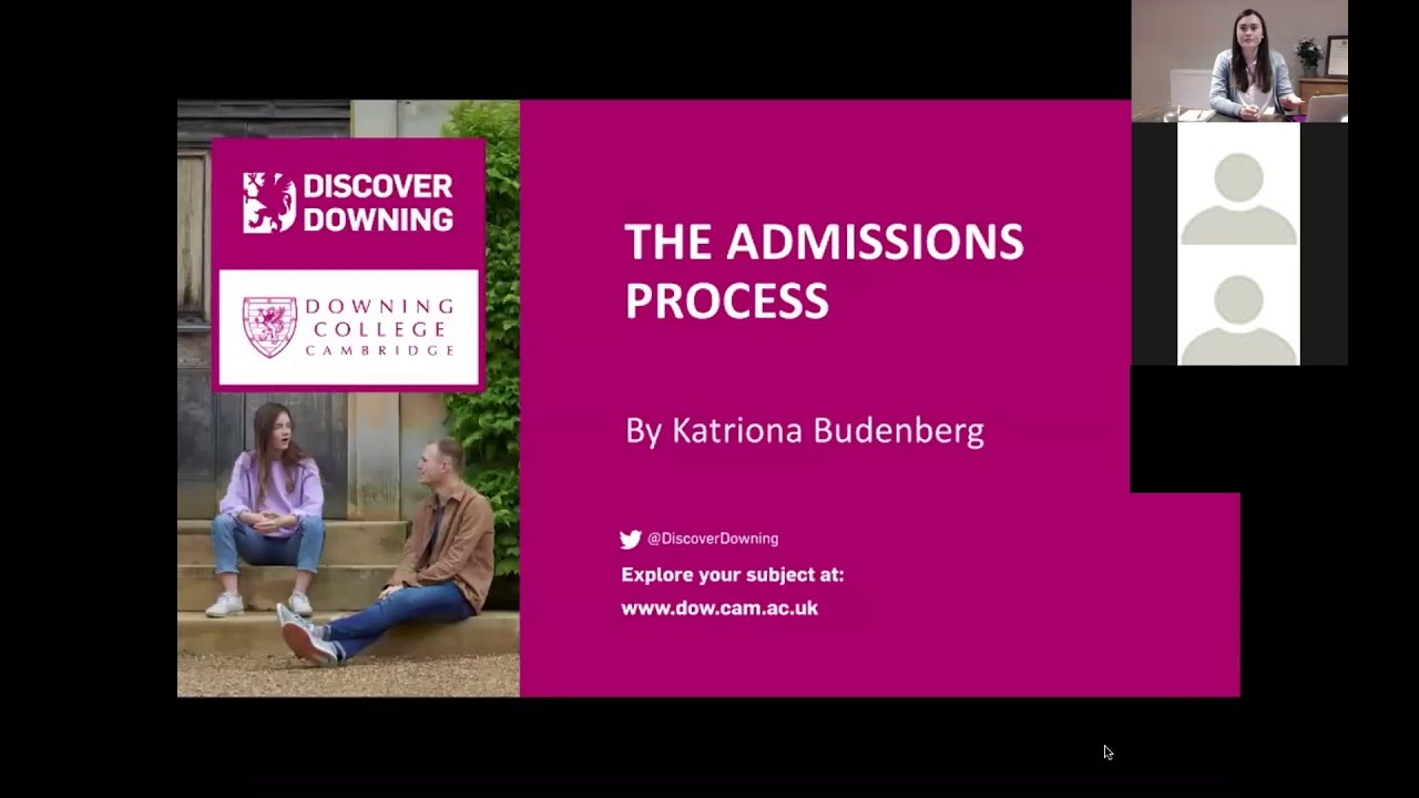Downing College: Biological Natural Sciences Subject Admissions Webinar