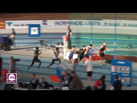 Val de Reuil 2018 : Finale 60 m Cadets (Aurelien Larue en 6''81)
