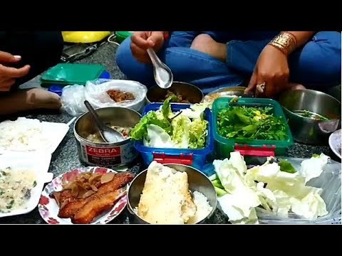 Eating Lunch At Market - Eating Delicious Cambodian Food - Eating Show Video