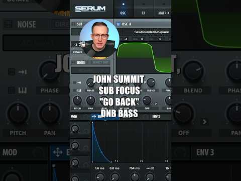 How to: John Summit, Sub Focus, Julia Church “Go Back” Dnb Bass in Serum #samsmyers #sounddesign