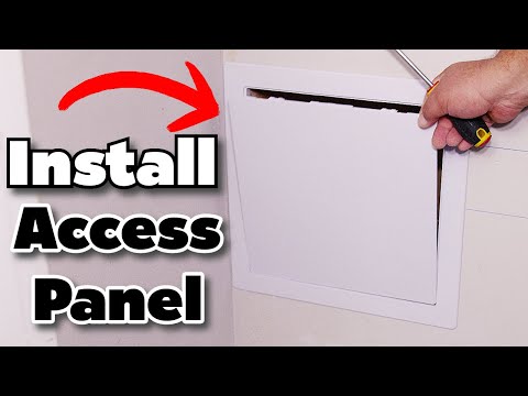 How To Install Drywall Access Panel Easy Simple