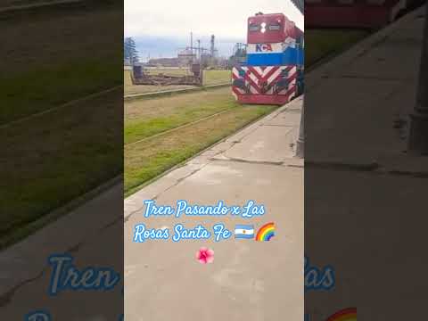 Tren Pasando X Las Rosas Santa Fe 🌺🌈🇦🇷🦋#Lasrosas