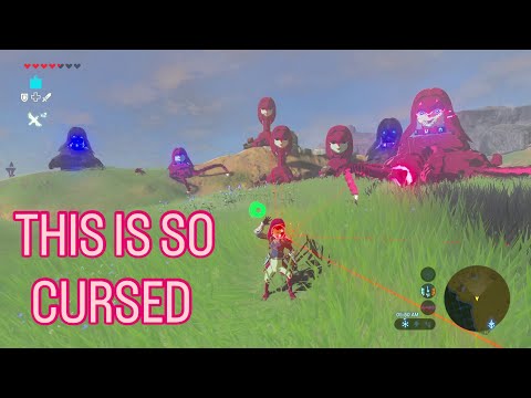 EVERY enemy is a mipha guardian! (plus im mipha) #zelda #zeldabotw #botw #youtubegaming #gaming