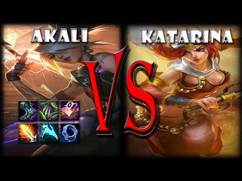 Akali vs Katarina the GREATEST ENEMY in Mid Lane - League of Legends Season 11