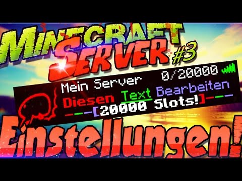 Minecraft Server Einstellungen Ändern: Slots + Name + Bild + Server.propeties + Seed + Texture Pack