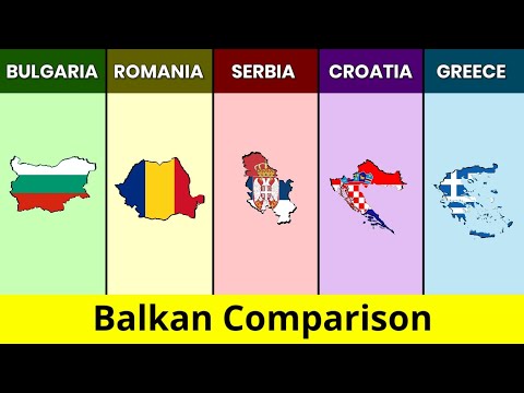 Bulgaria vs Romania vs Serbia vs Croatia vs Greece | Balkan Comparison | Data Duck