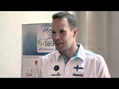 2012 European Athletics Championships Press Conference - Tero Pitkämäki