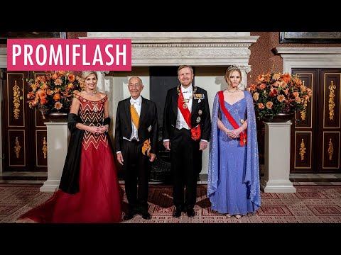 Staatsbankett: So schön strahlen die Royals der Niederlande