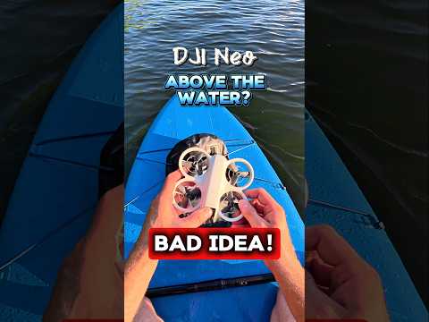 DJI Neo Over Water?? BAD IDEA! 🤦‍♂️💦 #drone #DJI #DJINeo #DroneFail #WaterCrash #EpicFail
