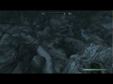 Climbing down the fast way from Angi's camp in Skyrim