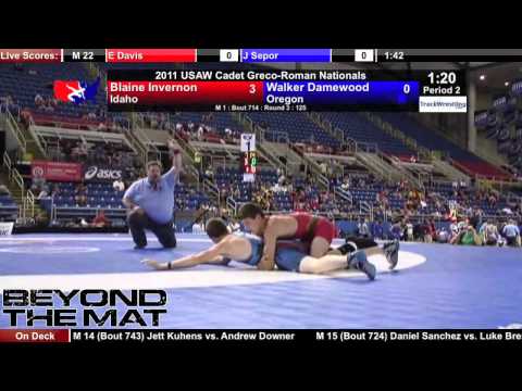 Cadet Greco 125 - Blaine Invernon (ID) vs. Walker Damewood (OR)