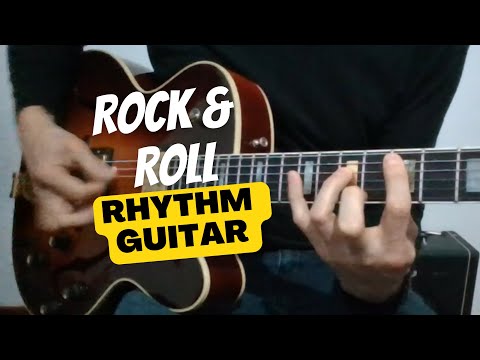 Rock & Roll rhythm guitar lesson | Chuck Berry 12 bar blues rock