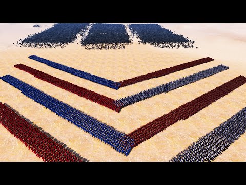 Spartans & Knights Vs 40,000 Uruk Hai Ultimate Epic Battle Simulator UEBS