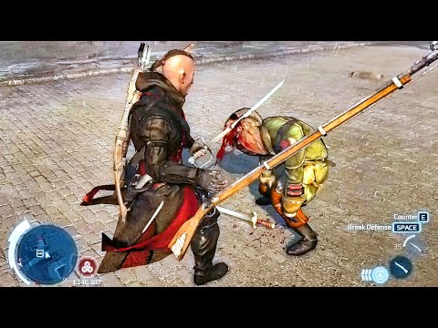 Assassin's Creed 3 Original: Brutal Musket Combat in New York, Unstoppable Connor's Massacre