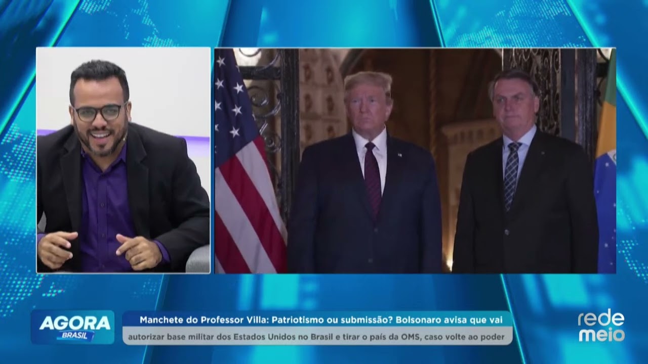 Bolsonaro avisa que vai autorizar base militar dos EUA no Brasil e tirar país da OMS