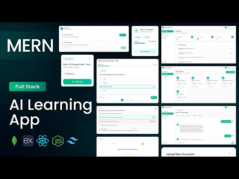 Build a Full-Stack AI-Powered Learning Assistant App | MERN, React, Node.js, MongoDB, Express