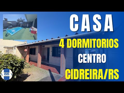 R$299.000,00 - SEU REFÚGIO NA PRAIA DE CIDREIRA/RS