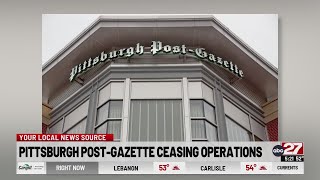 Pittsburgh Post-Gazette to shut down