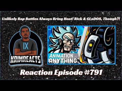 Rick Sanchez Vs. GLaDOS Rap Battle REACTION | KrimReacts #791