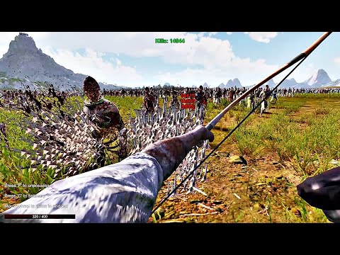 ARCHER FULL AUTO VS 1 MILLION KNIGHTS FPS PERSPECTIVE! Ultimate Epic Battle Simulator 2 UEBS