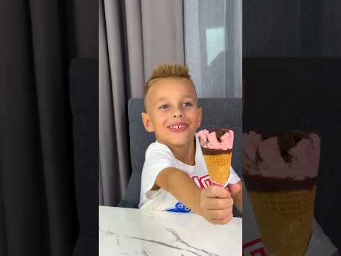 🤠 Leo Shared An Ice Cream Cone With His Mom 🙋