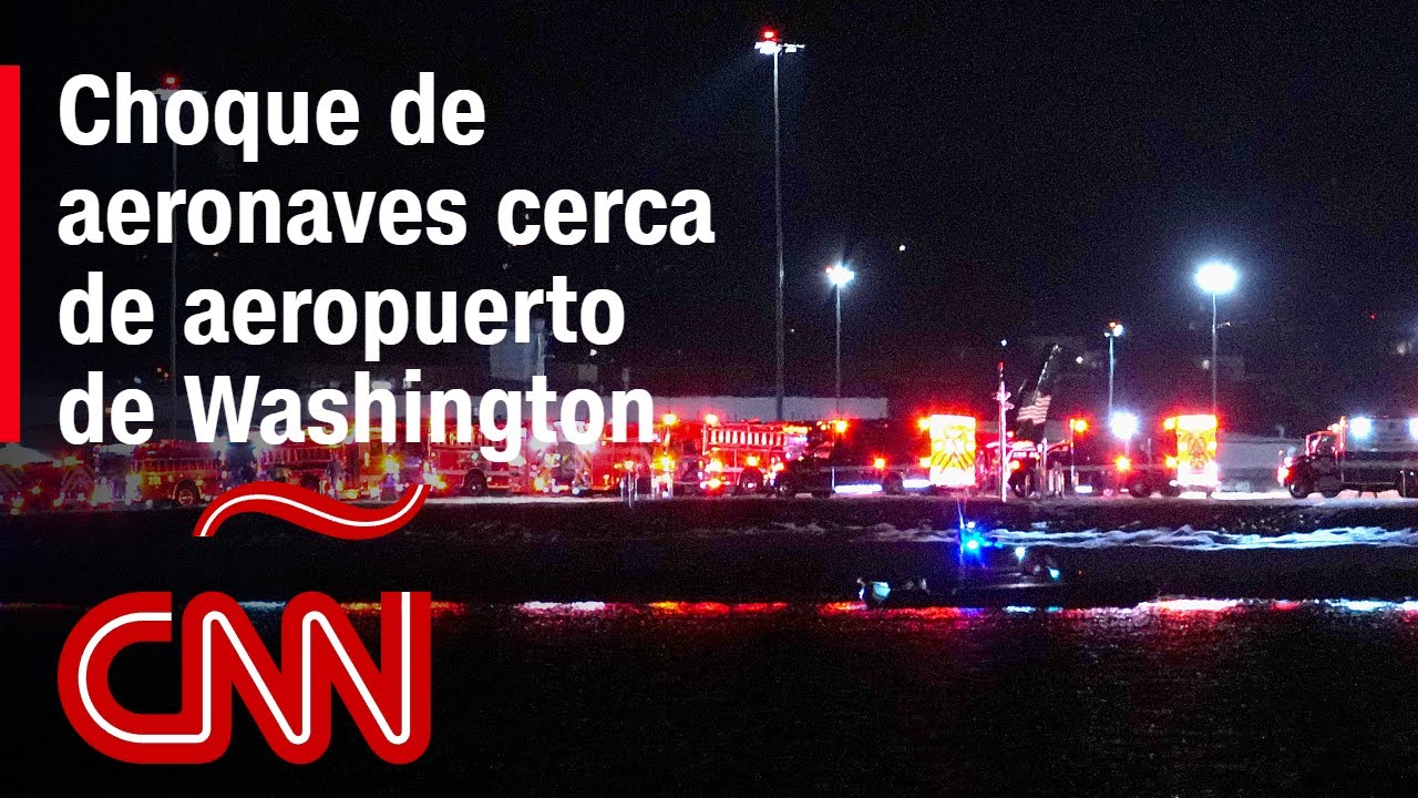 Avión y helicóptero chocan cerca del Aeropuerto Nacional Reagan en Washington
