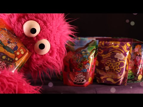 ASMR Trying More Viral “Healthy” Candies • Sour Boys Gummies Review 