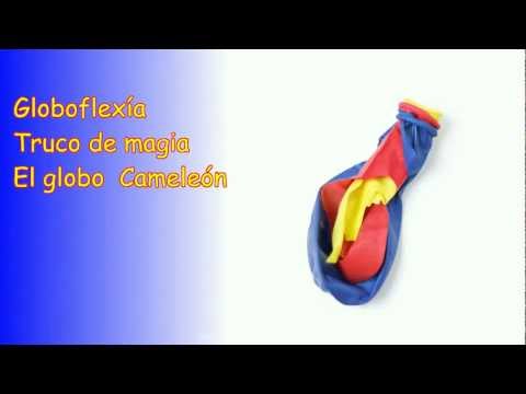 Globo cambia del color, Truco de Magia, Camaleón