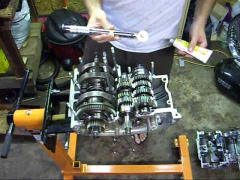 XS 650 Engine Case Build.flv