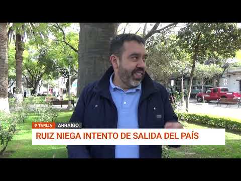 ÁLVARO RUIZ NIEGA HABER INTENTADO SALIR DEL PAÍS POR BERMEJO