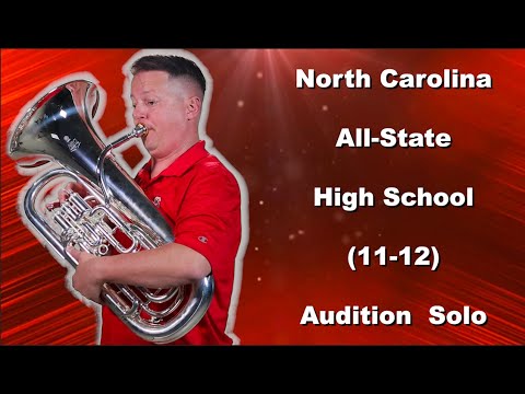 2024/25 NCBA All-State Honor Band  (11/12) Solo - Euphonium TC - Guilmant - "Morceau Symphonique"
