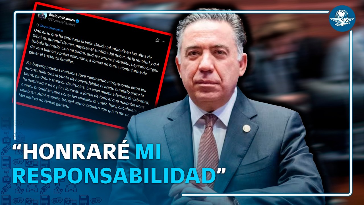 Enrique Inzunza rechaza definitivamente pedir licencia pese a señalamientos de EU