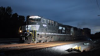 FRIENDLY CREW on #4649 as NS #1800 DC to AC Trails on Hotshot V12 through Sutherland, VA | 09.07.25