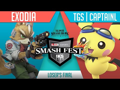 Exodia (Fox) vs Captain L (Pichu) - Losers Final - SKL Smashfest 4 - Smash Ultimate