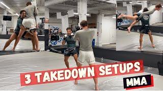 3 Takedown Setups for MMA