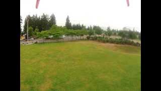 Hexacopter flying @ Bradley Lake Park in Puyallup WA.