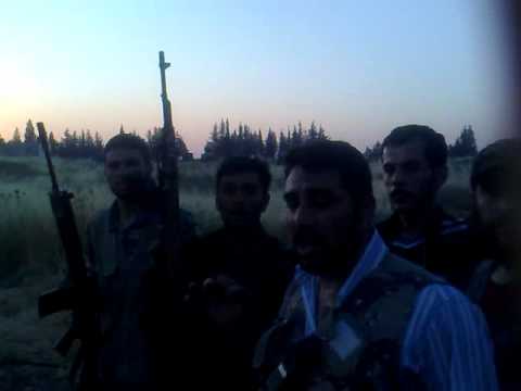 جولة ميدانية مع النقيب عبد الله بحبوح رئيس المكتب العسكري في ريف حمص الشمالي داخل كتيبة الصواريخ بعد السيطرة عليها