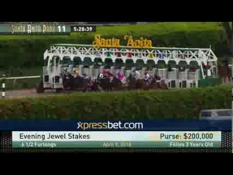 Evening Jewel Stakes (Cal-bred winner) - Saturday, April 9, 2016 HD