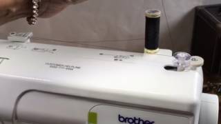 Brother LS14 LS 14 Sewing Machine threading and filling the bobbin | Abi’s Den ✂️🧵🌸