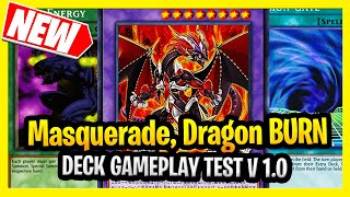 YuGiOh Masquerade, the Crimsongleam Dragon Despia Burn Deck 2021 Version 1.0