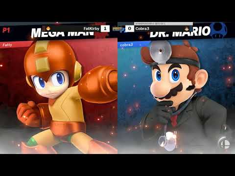 Game On Expo 2019 Friday SSBU WR2 - FatKirby (Mega Man) vs Cobra3 (Dr. Mario)