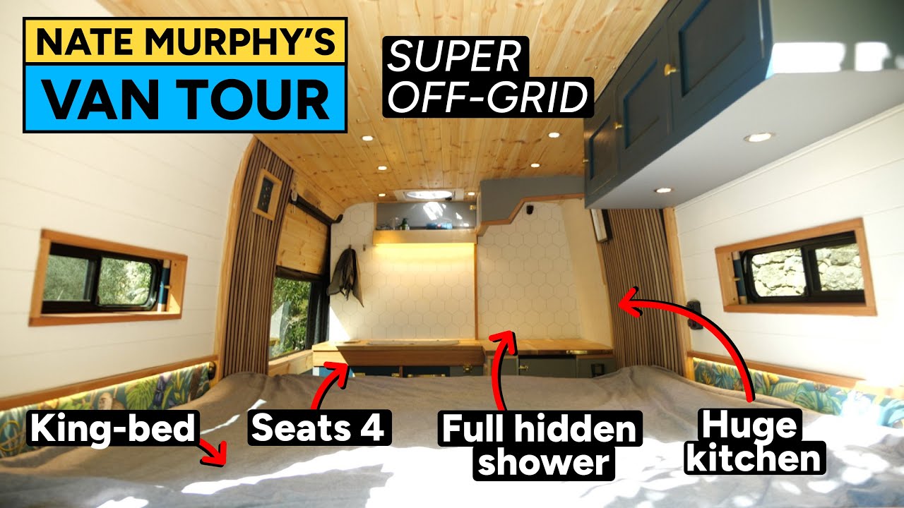 VAN TOUR // My Latest Van Conversion + Disappearing Shower!