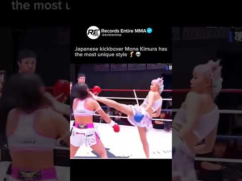 Japanese kickboxer Mona Kimura with the most unique style 💀🥊