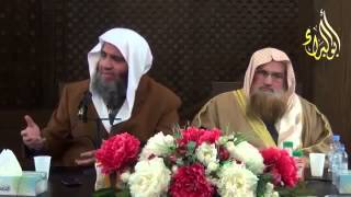 ليوم العلمي للشيخ محمد موسى نصر والشيخ مشهور بن حسن والشيخ علي الحلبي مسجد الصادق الامين 1 1 2014 image