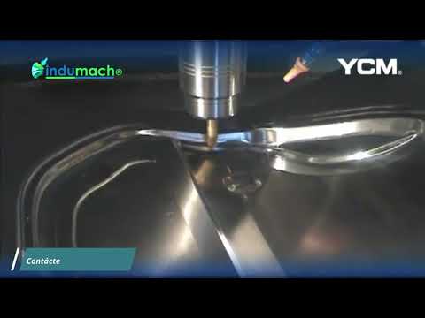 YCM NTV158B Cutting Demonstration