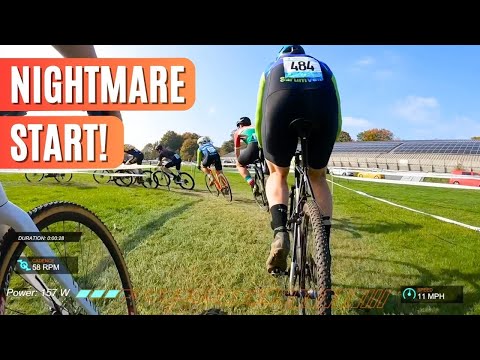 HOW NOT TO START A CYCLOCROSS RACE! - Wessex CX Rd 6