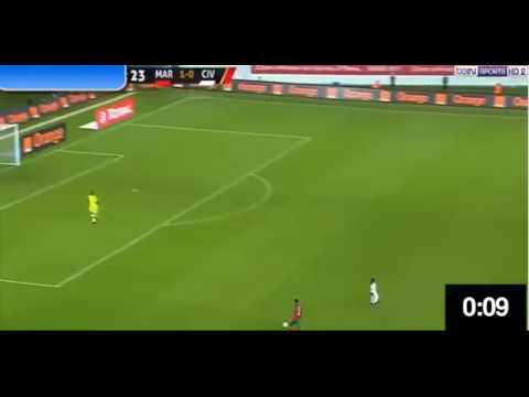 Exeptionnel Hamza Mendyl traverse tout le terrain en13 secondes