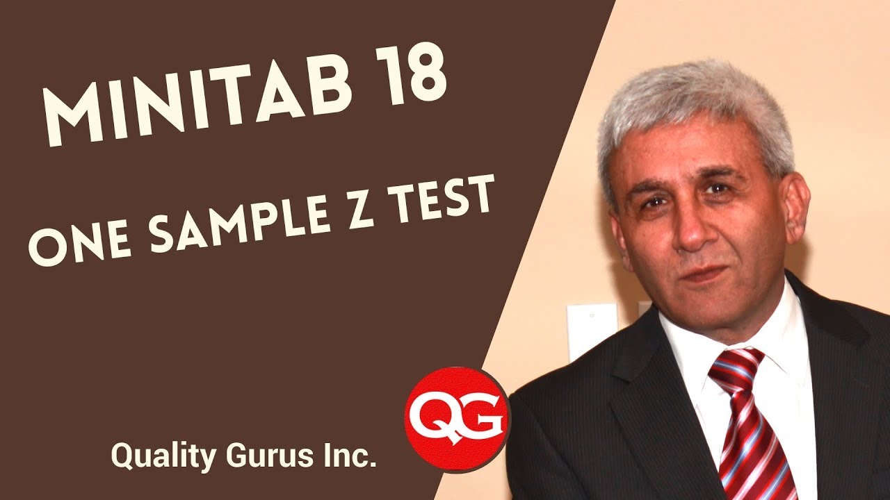 One Sample z Test Using Minitab 18