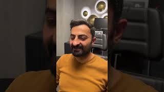 Before and 10 Days After Male Rhinoplasty Surgery For Over- Projected 