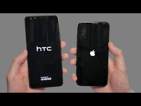 HTC U12+ vs iPhone X Speed Test, Speakers & Cameras!